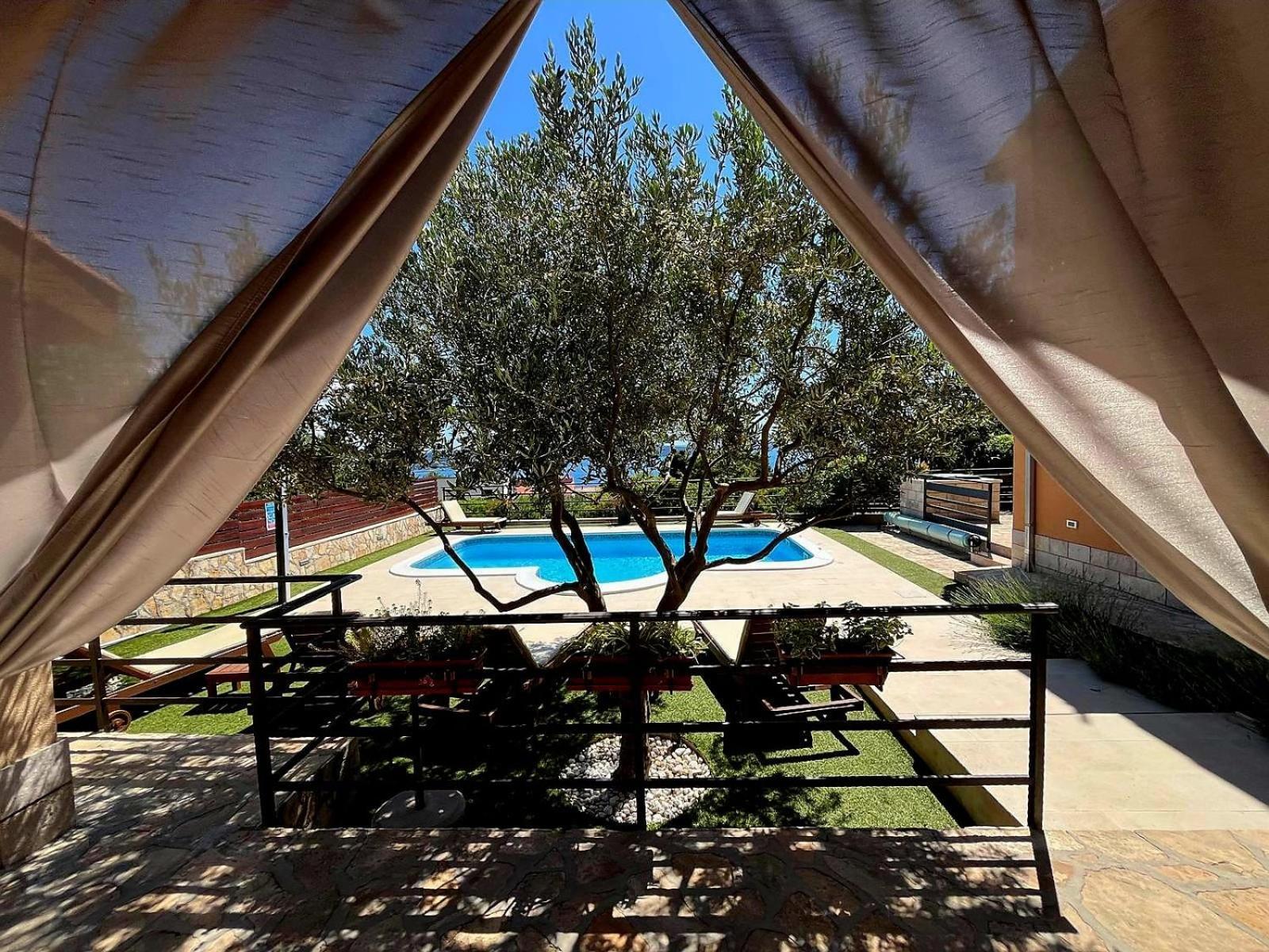 Holiday Home Magic View With Private Heated Pool Kastela Exterior photo